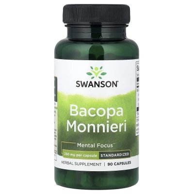 Swanson - Bacopa Monnieri | 250 mg | 90 Capsules