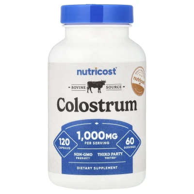 Nutricost - Colostrum | 120 Capsules (500 mg per Capsule)