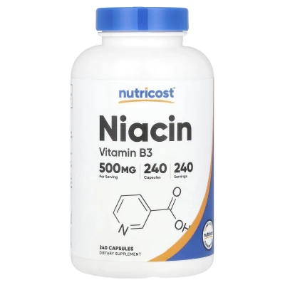 Nutricost - Niacin | 500 mg | 240 Capsules