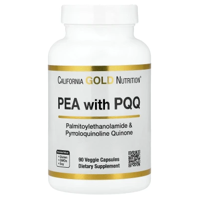 California Gold Nutrition PEA (Palmitoylethanolamide) 600mg per Serving 90 Veggie Capsules