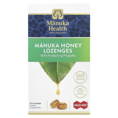 Manuka Health - Manuka Honey Lozenges | Propolis | 15 Lozenges
