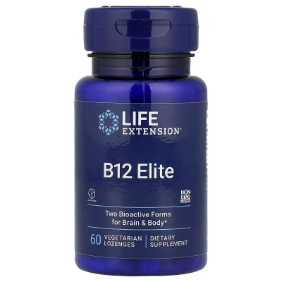Life Extension - B12 Elite | 60 Vegetarian Pastilles (1000 mcg per Pastille)