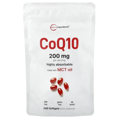 Micro Ingredients - CoQ10 | 240 Capsules (100 mg per Capsu...