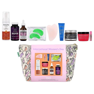 iHerb Exclusive - Women's Wellness Bag | 10 Piece Kit