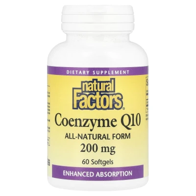 Natural Factors - Coenzyme Q10 | 200 mg | 60 Softgels