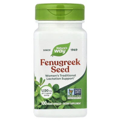 Nature's Way - Fenugreek Seed | 100 Vegan Capsules (565 mg per Capsule)