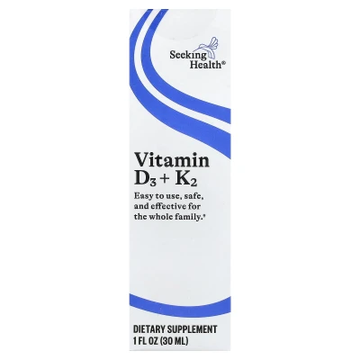 Seeking Health - Vitamin D3 + K2 Drops | 1 fl oz (30 ml)