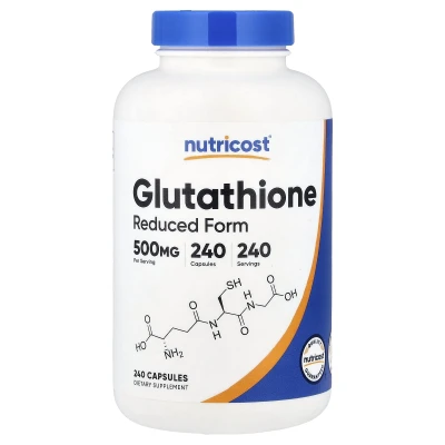 Nutricost - Glutathione | 500 mg | 240 Capsules