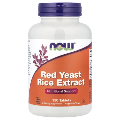 NOW Foods - Red Yeast Rice | 1200 mg | 120 Tablets
