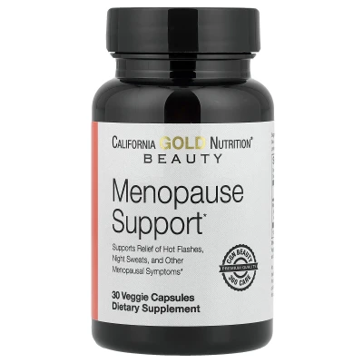 California Gold Nutrition - Beauty | Menopause Support with Angelica gigas | Cynanchum wilfordii | Phlomis umbrosa and L-Leucine | 30 Veggie Capsules