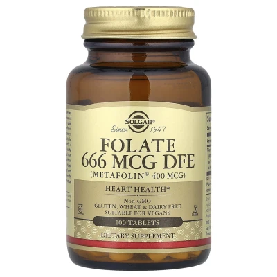 Solgar - Folate | 666 mcg DFE | 100 Tablets