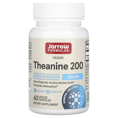 Jarrow Formulas - Theanine 200 | 200 mg | 60 Veggie Capsules