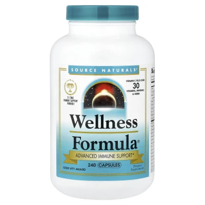 Source Naturals - Wellness Formula® | Advanced Immune Support | 240 Capsules