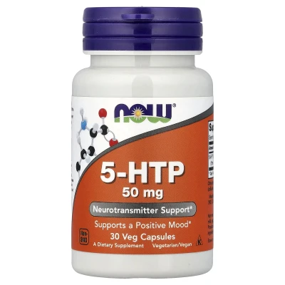 NOW Foods - 5-HTP | 50 mg | 30 Veg Capsules
