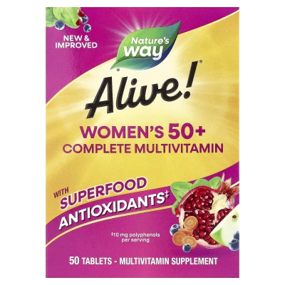 Nature's Way - Alive!® Women's 50+ Complete Multivitamin | 50 Tablets