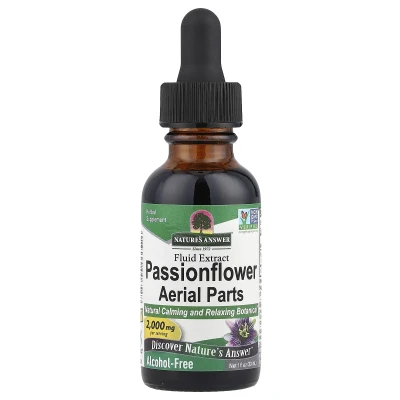 Nature's Answer - Passionflower Aerial Parts | Fluid Extract | Alcohol-Free | 2000 mg | 1 fl oz (30 ml)