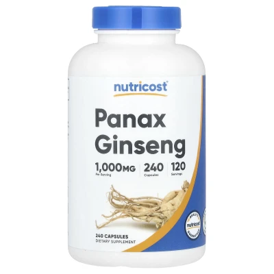 Nutricost - Panax Ginseng | 240 Capsules (500 mg per Capsule)