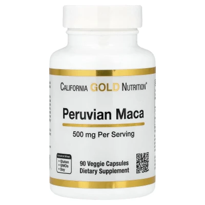California Gold Nutrition - Peruvian Maca | 500 mg | 90 Veggie Capsules