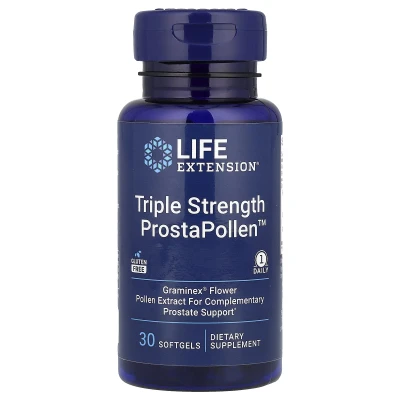 Life Extension - Triple Strength ProstaPollen™ | 30 Softgels (378 mg per Softgel)