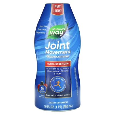 Nature's Way - Joint Movement Glucosamine | Ultra Strength | Berry | 16 fl oz (480 ml)