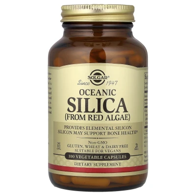 Solgar - Oceanic Silica From Red Algae | 100 Vegetable Capsules