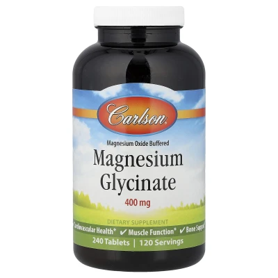 Carlson - Magnesium Glycinate 240 Tablets (200mg per Tablet)