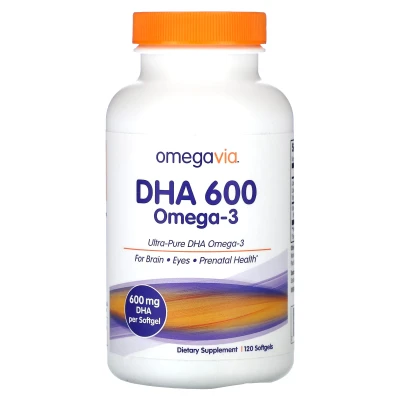 OmegaVia - DHA 600 | Omega-3 | 120 Softgels