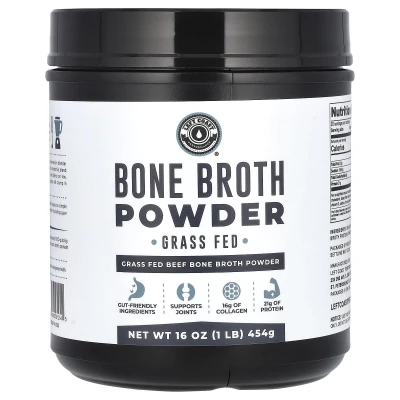 Left Coast Performance - Bone Broth Powder | Beef | 16 oz (454 g)