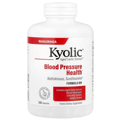 Kyolic - Aged Garlic Extract™ | Blood Pressure Health | Formula 109 | 240 Capsules