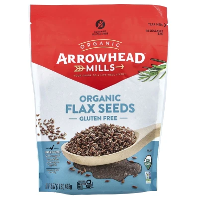 Arrowhead Mills - Organic Flax Seeds | Gluten Free | 1 lb (453 g)