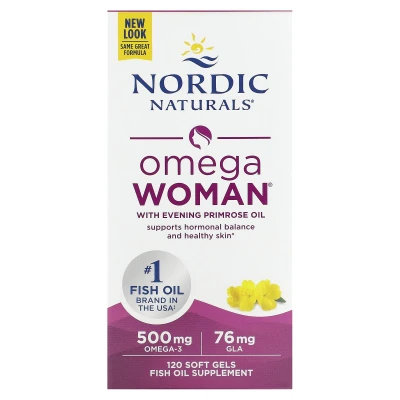 Nordic Naturals - Omega Woman with Evening Primrose Oil | 120 Soft Gels