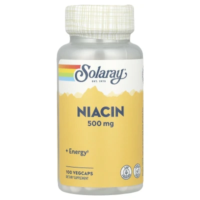Solaray - Niacin | 500 mg | 100 VegCaps