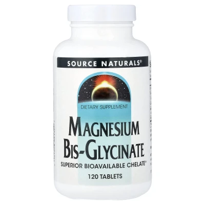Source Naturals - Magnesium Bis-Glycinate | 120 Tablets