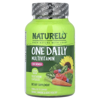 NATURELO - One Daily Multivitamin | For Women | 120 Vegetarian Capsules