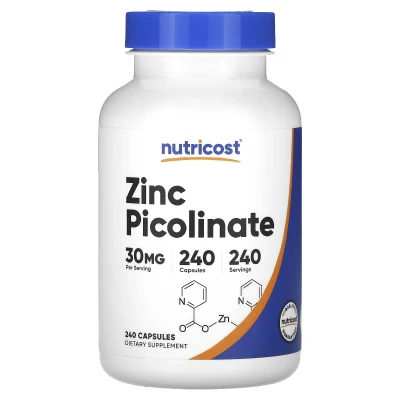 Nutricost - Zinc Picolinate | 30 mg | 240 Capsules