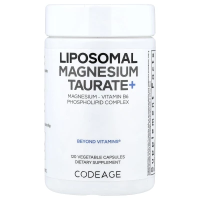 Codeage - Liposomal Magnesium Taurate+ | 120 Vegetable Capsules