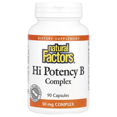 Natural Factors - Hi Potency B Complex | 90 Capsules
