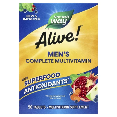Nature's Way - Alive!® Men's Complete Multivitamin | 50 Tablets
