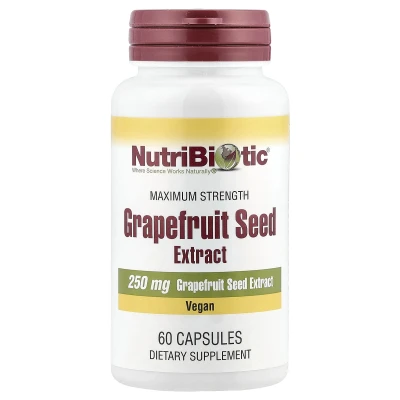 NutriBiotic - Grapefruit Seed Extract | Maximum Strength | 250 mg | 60 Capsules