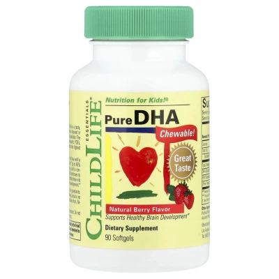 ChildLife Essentials - Pure DHA | Natural Berry | 90 Softgels