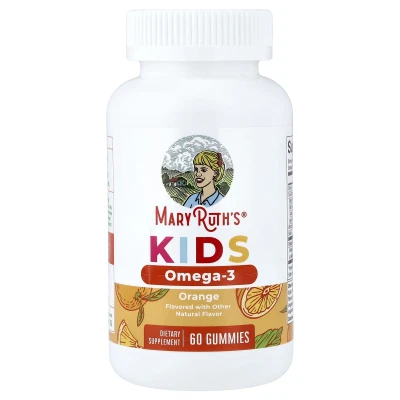 MaryRuth's - Kids Omega-3 Gummies | Ages 2+ | Orange | 60 Gummies