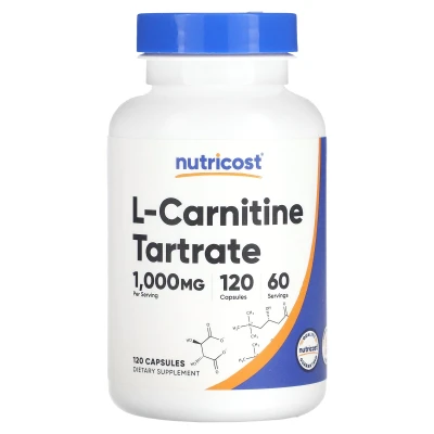 Nutricost L-Carnitine Tartrate 120 Capsules (500 mg per Capsule)