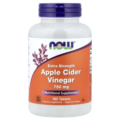 NOW Foods - Apple Cider Vinegar | 750 mg | 180 Tablets