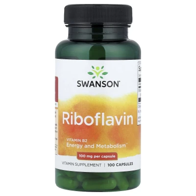 Swanson - Riboflavin | 100 mg | 100 Capsules