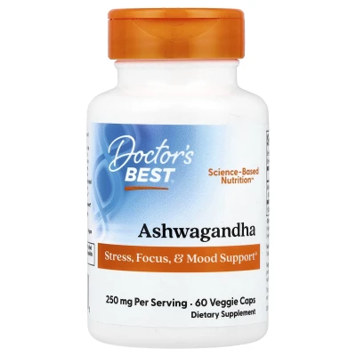 Doctor's Best - Ashwagandha | 60 Veggie Caps (125 mg per Capsule)