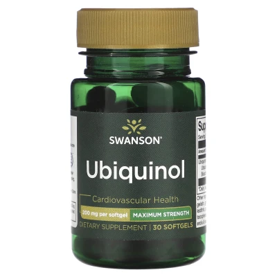 Swanson - Ubiquinol | Maximum Strength | 200 mg | 30 Softgels