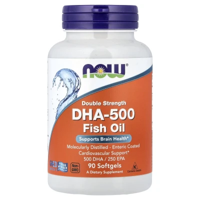 NOW Foods - DHA-500 Fish Oil | 90 Softgels