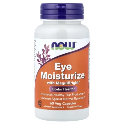 NOW Foods - Eye Moisturise with MaquiBright® | 60 Veg Capsules