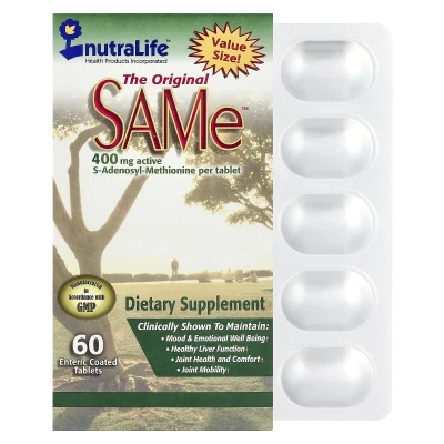 NutraLife - SAMe | 400 mg | 60 Enteric Coated Tablets