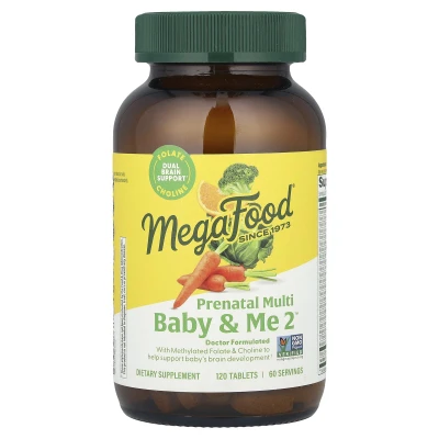 MegaFood - Baby & Me 2™ | Prenatal Multi | 120 Tablets